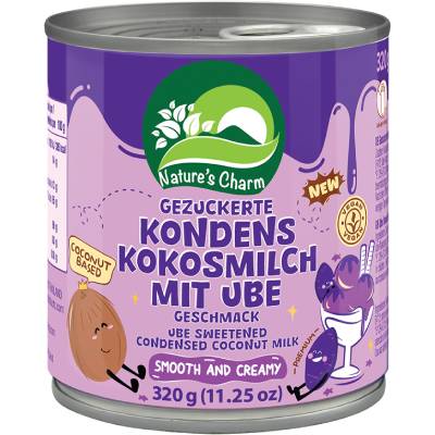 NATURE'S CHARM Mleczko kokosowe, skondensowane, Ube 320g