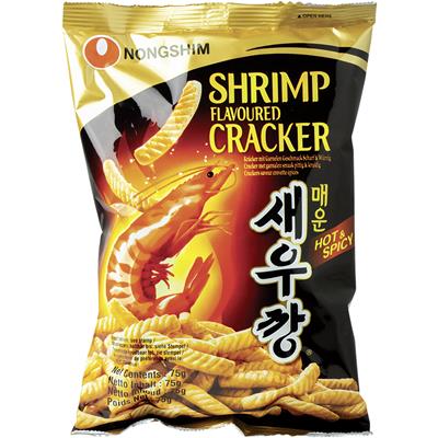 NONG SHIM Chipsy krewetkowe, pikantne 75g