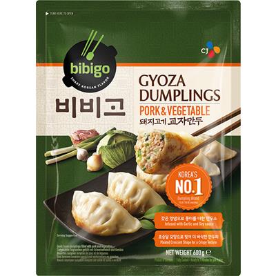 BIBIGO Pierożki Gyoza z warzywa i wieprzowiną, do smażenia 600g