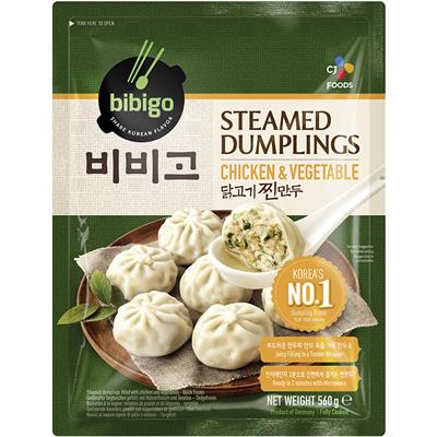BIBIGO Pierożki Gyoza z kurczakiem i warzywami, do parowaru 560g